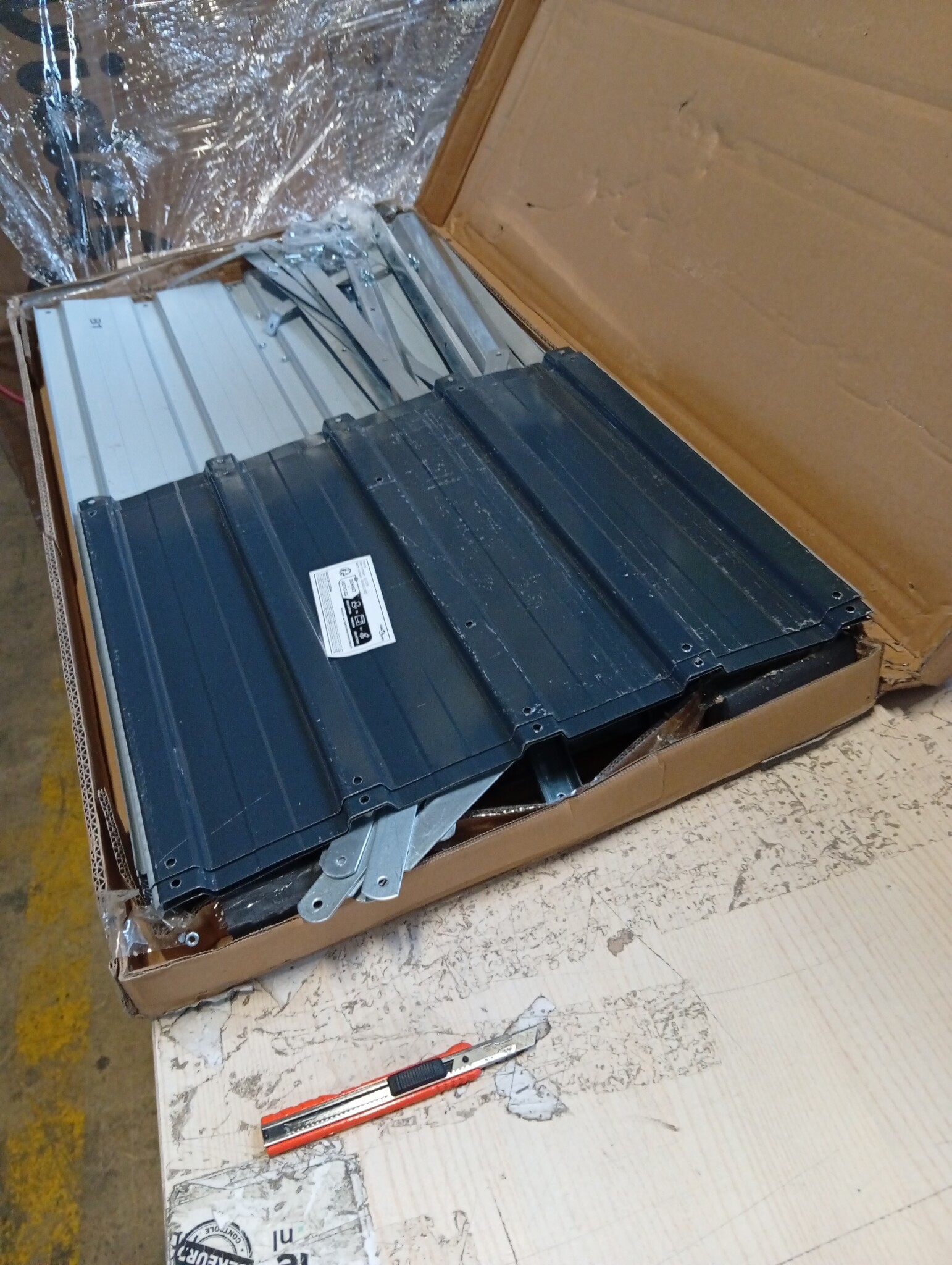 vidaXL Plantenbak verhoogd 320x40x77 cm gegalvaniseerd staal antraciet