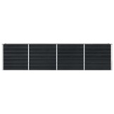 vidaXL Plantenbak verhoogd 320x40x77 cm gegalvaniseerd staal antraciet