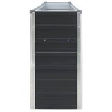 vidaXL Plantenbak verhoogd 320x40x77 cm gegalvaniseerd staal antraciet