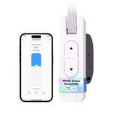 Meross Matte riemwikkelaar, elektrische inbouw (max. 45 kg, 6 m²), Smart Home rolluikaandrijving met timer en spraakbediening, compatibel met Apple HomeKit, Alexa, Google Home