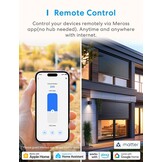 Meross Matte riemwikkelaar, elektrische inbouw (max. 45 kg, 6 m²), Smart Home rolluikaandrijving met timer en spraakbediening, compatibel met Apple HomeKit, Alexa, Google Home