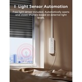 Meross Matte riemwikkelaar, elektrische inbouw (max. 45 kg, 6 m²), Smart Home rolluikaandrijving met timer en spraakbediening, compatibel met Apple HomeKit, Alexa, Google Home
