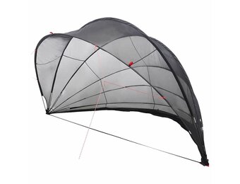 vidaXL Pooldome Zwart 592 x 590 x 275 cm 185T polyester met PU-coating