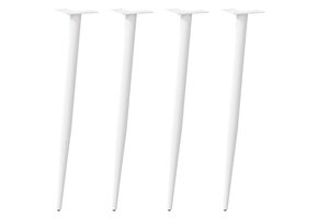 Tafelpoten Staal Wit 4 Stuks (40% Korting)