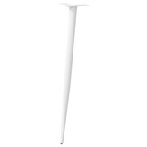 vidaXL Console tafelpoten conische vorm 4 st 72-73 cm staal wit