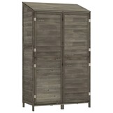 vidaXL Tuinschuur 102x52x174,5 cm massief vurenhout antracietkleurig