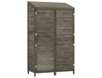 vidaXL Tuinschuur 102x52x174,5 cm massief vurenhout antracietkleurig