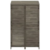 vidaXL Tuinschuur 102x52x174,5 cm massief vurenhout antracietkleurig