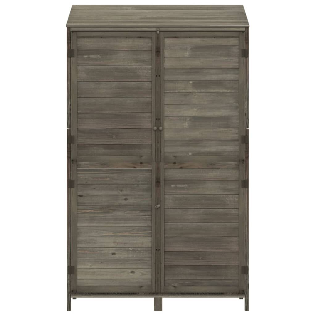 vidaXL Tuinschuur 102x52x174,5 cm massief vurenhout antracietkleurig