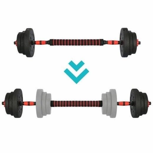 Verstelbare Halterset 20 kg met Stang - Ideaal voor Thuisgebruik (23% Korting)