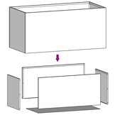 vidaXL Plantenbak 62x40x39 cm cortenstaal