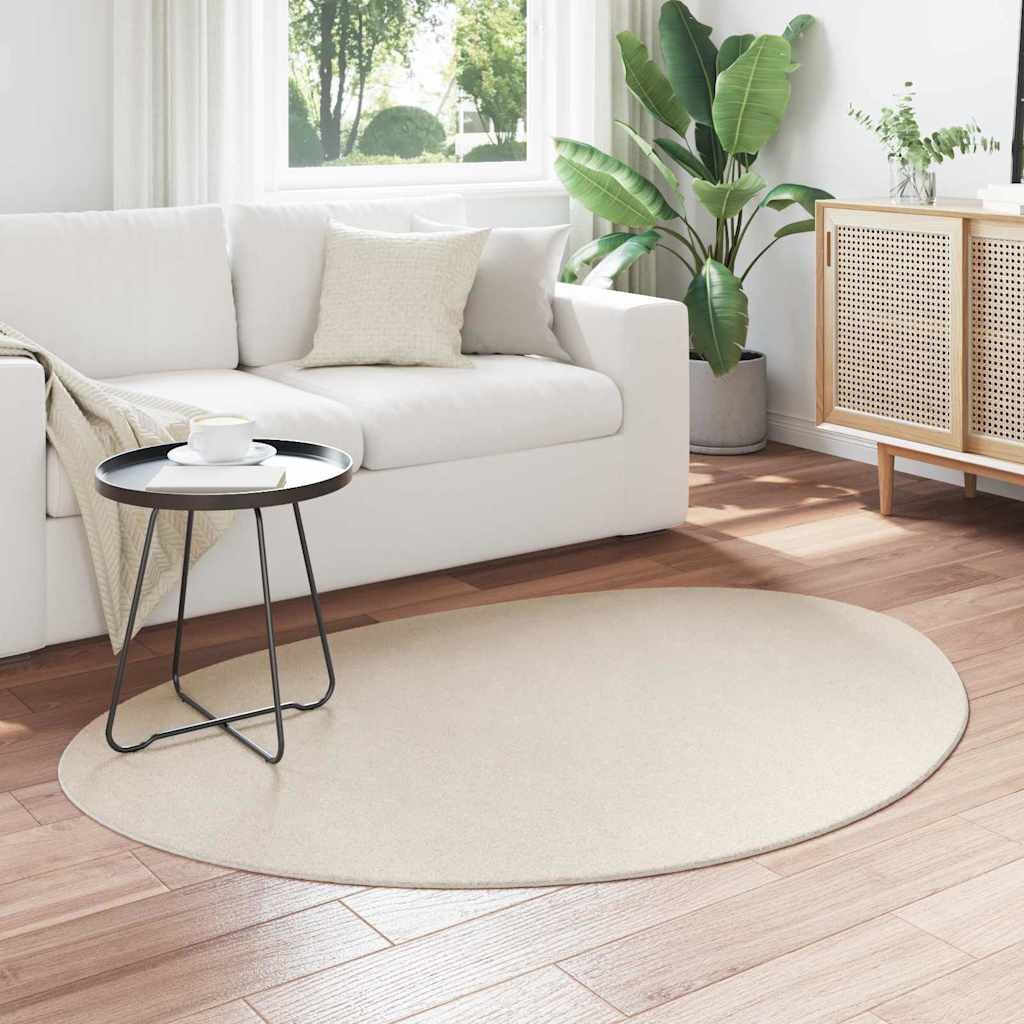 vidaXL Tapijt HUARTE Beige 120 x 170 cm Polyester