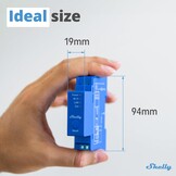 Shelly Pro 1 LAN, WLAN & Bluetooth 1-kanaals DIN-rail slimme schakelaar met droogcontact, Lichtschakelaar compatibel met Alexa & Google Home, iOS- en Android-app, Geen hub vereist