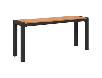 vidaXL Tuinbank Bruin 100 x 28 x 45 cm Staal