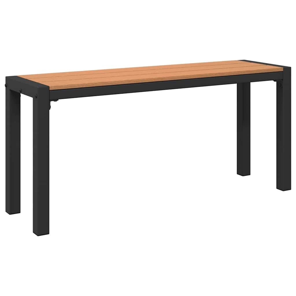 vidaXL Tuinbank Bruin 100 x 28 x 45 cm Staal