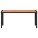vidaXL Tuinbank Bruin 100 x 28 x 45 cm Staal