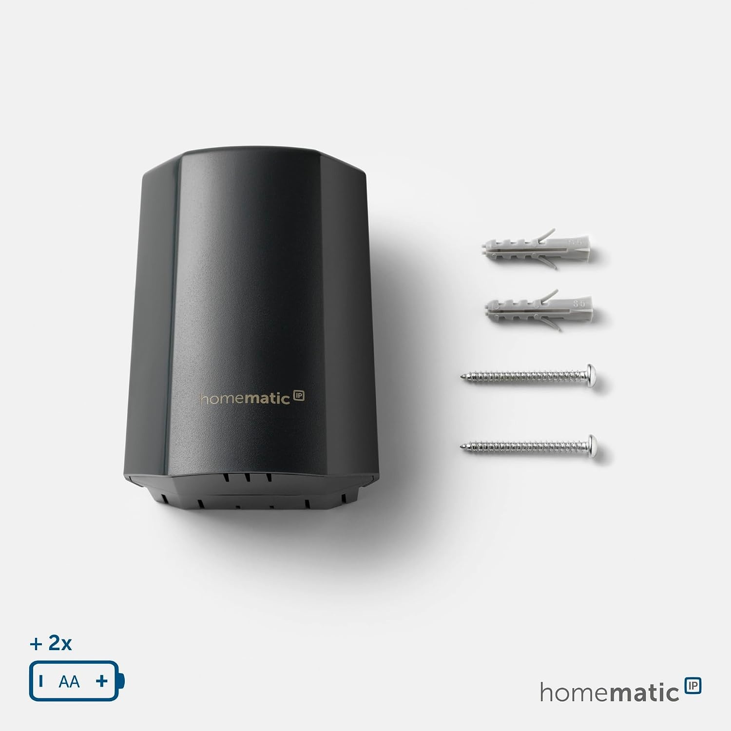 Homematic IP Temperatuur- en luchtvochtigheidssensor – buiten, antraciet, draadloze temperatuursensor, een accessoire voor slimme verwarming, 150574A0