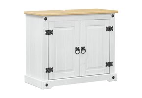 Wastafelkast Grenenhout Wit 73x33x60 cm - 54% Korting!