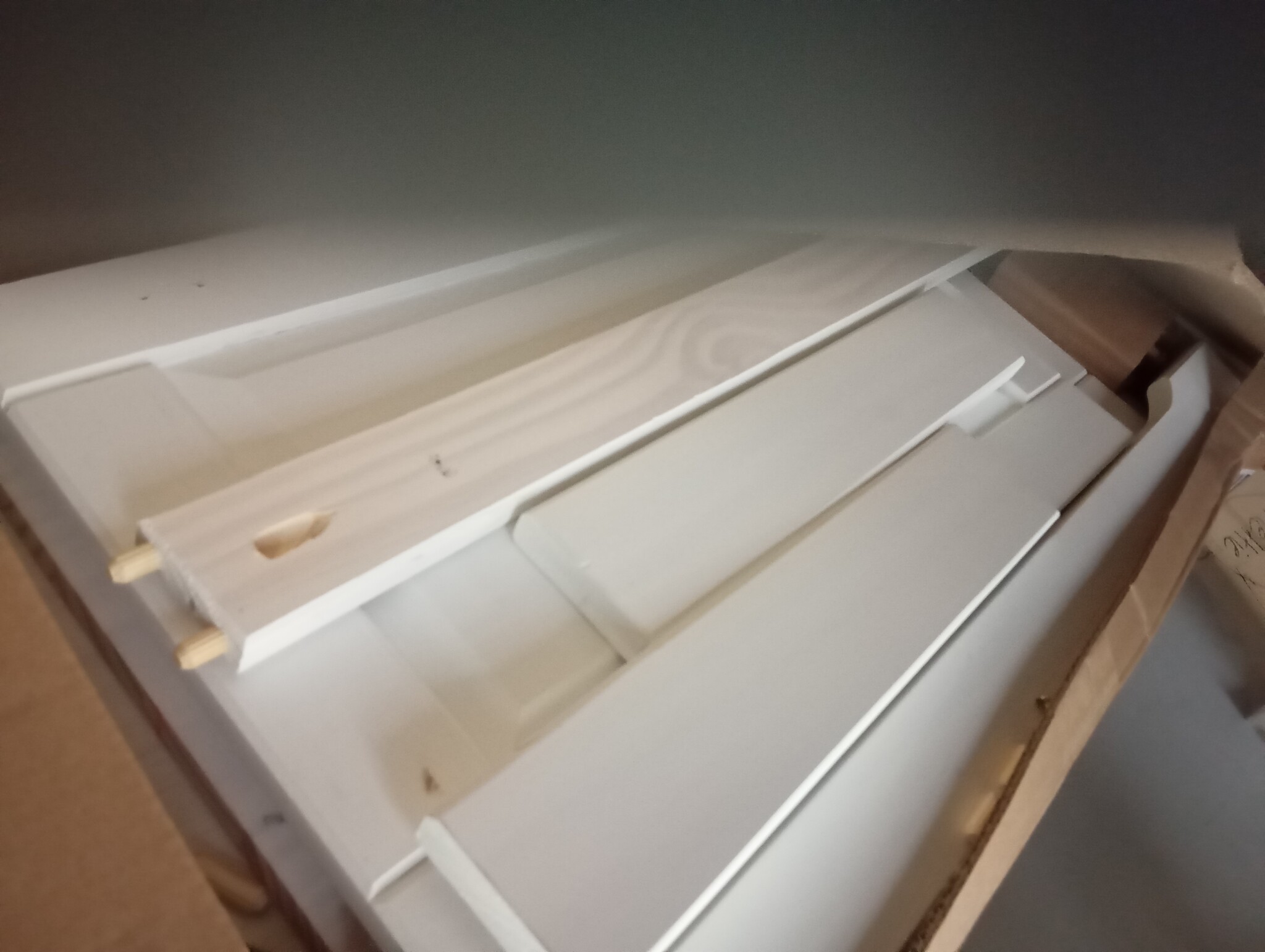 vidaXL Wastafelkast Wit 73 x 33 x 60 cm Massief grenenhout