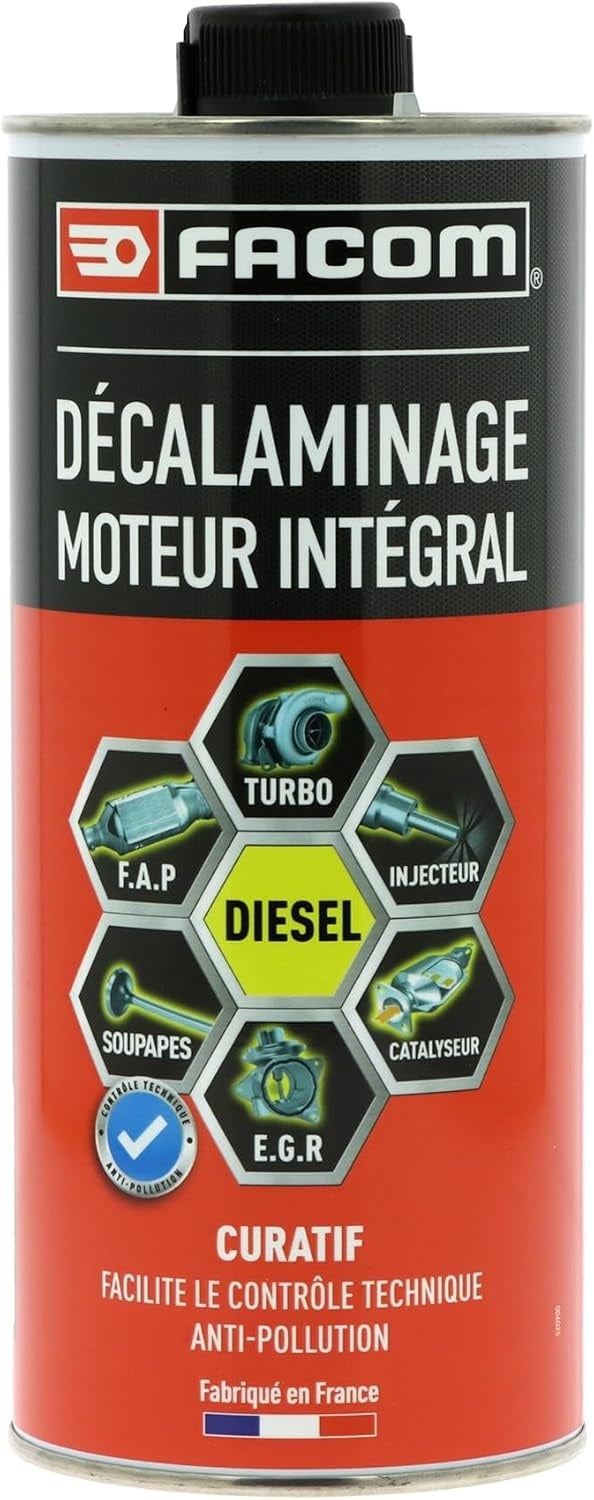 FACOM 006025 Motorsysteemreiniger Diesel, ANTI-VERONTREINIGING, Hoogwaardige curatieve formule, 1L