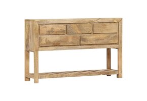 Dressoir Mangohout 120cm Breed - 35% Korting