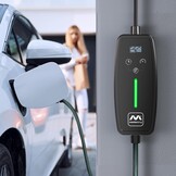 Masterplug EV Charging Cable for Electric and Hybrid Vehicles, 10 Metres, Mode 2, Delay Charging Function, 3 Pin UK Plug to Type 2 Car Charger, Language Options, 2.4kW, EVCM221010-MP2 - Maat 10 Metre