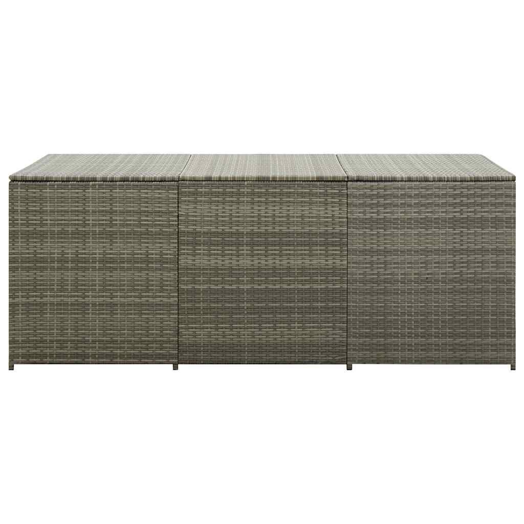vidaXL Tuinbox 180x90x70 cm poly rattan grijs