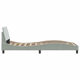 vidaXL Bedframe "Dover" 80x200 cm fluweel lichtgrijs
