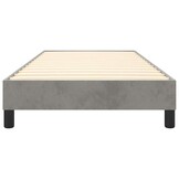 vidaXL Bedframe zonder matras 90x200 cm fluweel lichtgrijs