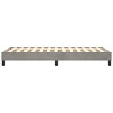 vidaXL Bedframe zonder matras 90x200 cm fluweel lichtgrijs