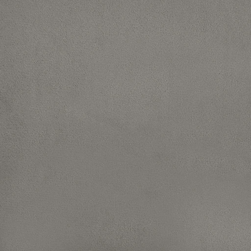 vidaXL Bedframe zonder matras 90x200 cm fluweel lichtgrijs