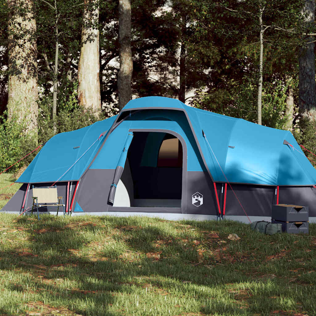 vidaXL Koepeltent voor gezin 11-persoons waterdicht blauw