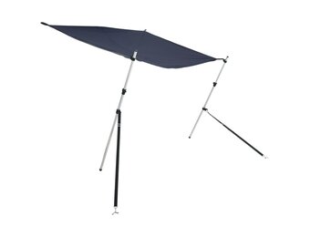 vidaXL Schaduwdoek T-top 170x170x(115-183) cm blauw
