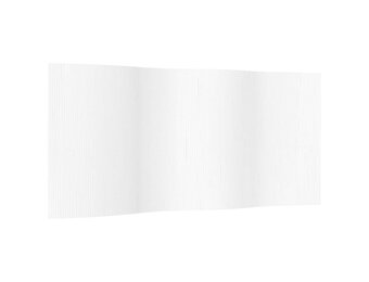 vidaXL Kamerscherm 165x400 cm bamboe wit