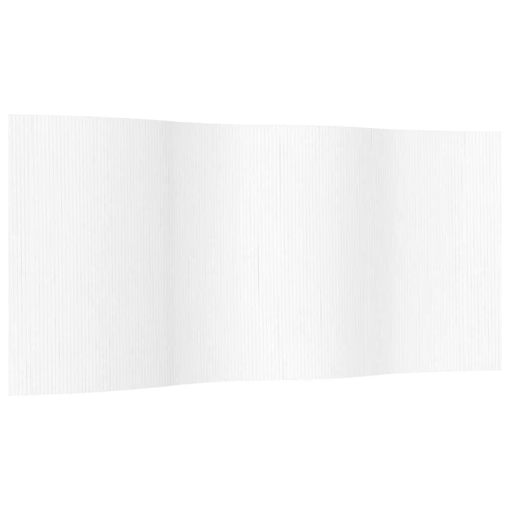 vidaXL Kamerscherm 165x400 cm bamboe wit