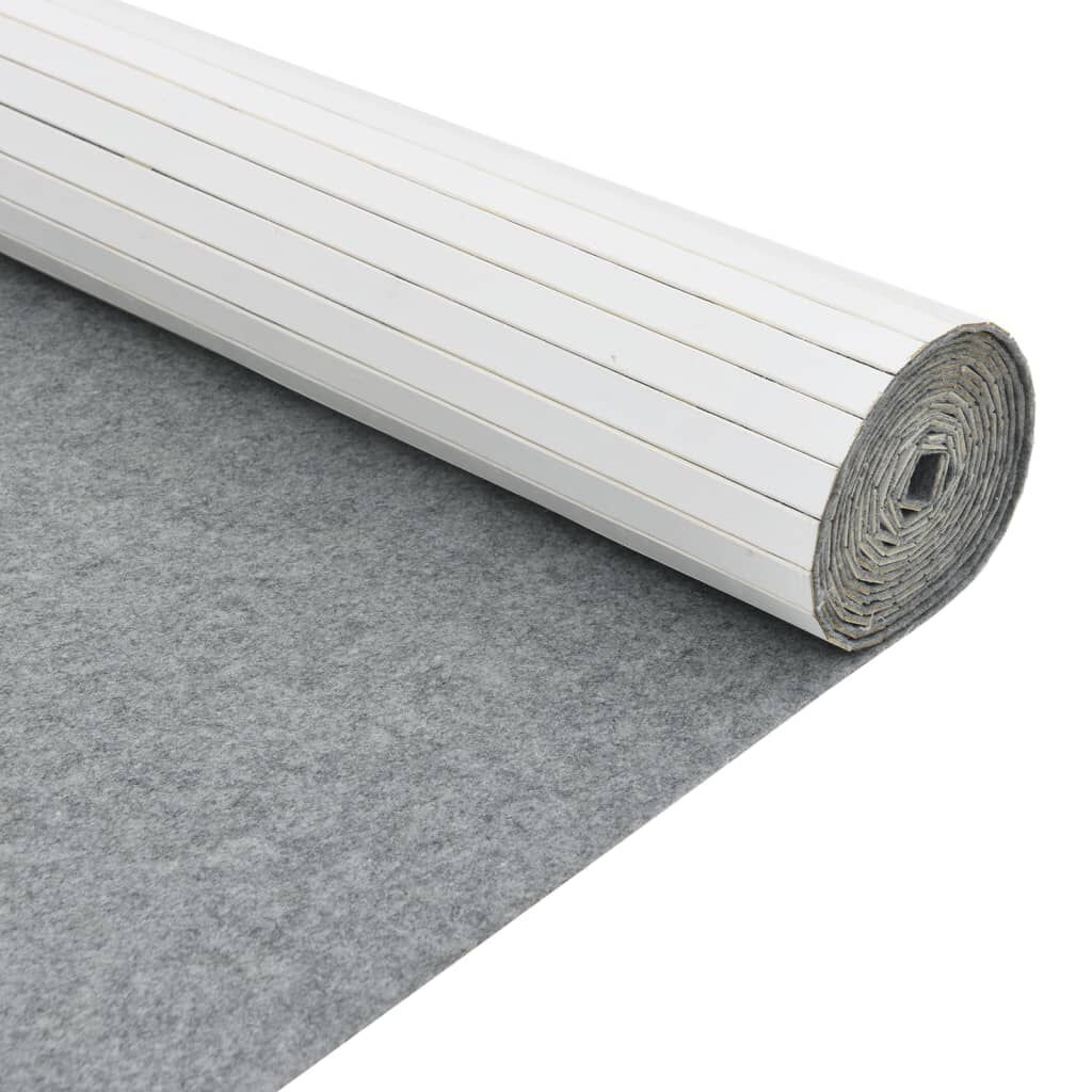 vidaXL Kamerscherm 165x400 cm bamboe wit
