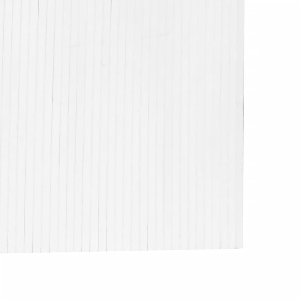 vidaXL Kamerscherm 165x400 cm bamboe wit