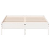 vidaXL Bedframe zonder matras massief grenenhout wit 140x200 cm