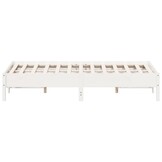 vidaXL Bedframe zonder matras massief grenenhout wit 140x200 cm