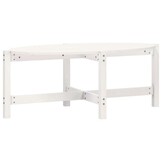 vidaXL Salontafel 118x63x45 cm massief grenenhout wit