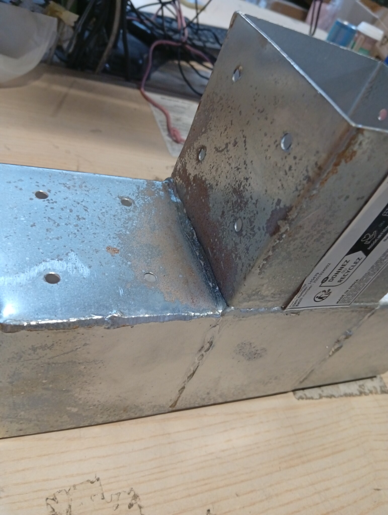 vidaXL Paalverbinding T-vorm 101x101 mm gegalvaniseerd metaal