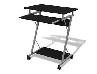 vidaXL Studenten computerbureau 60 x 40 x 74 cm (zwart)