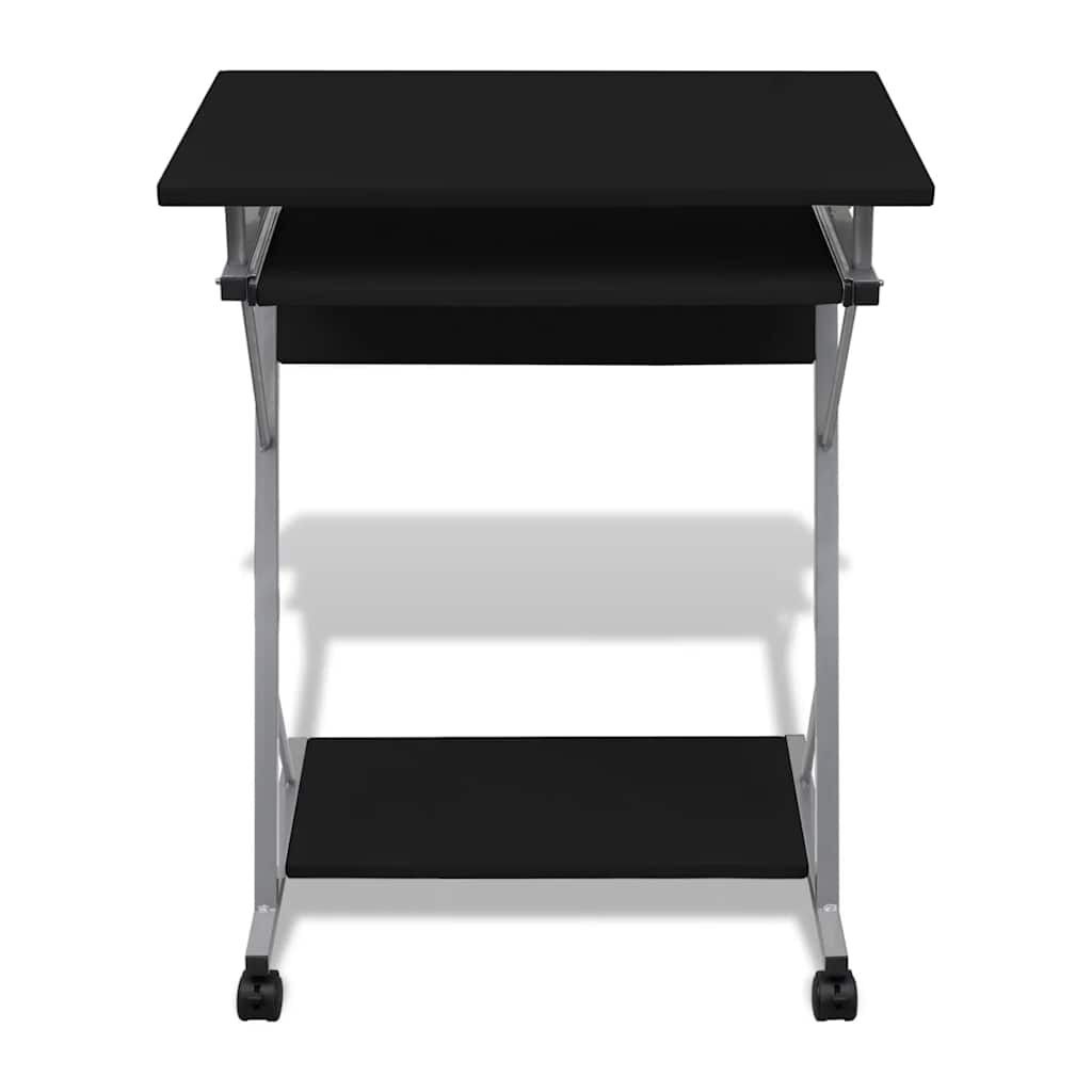 vidaXL Studenten computerbureau 60 x 40 x 74 cm (zwart)