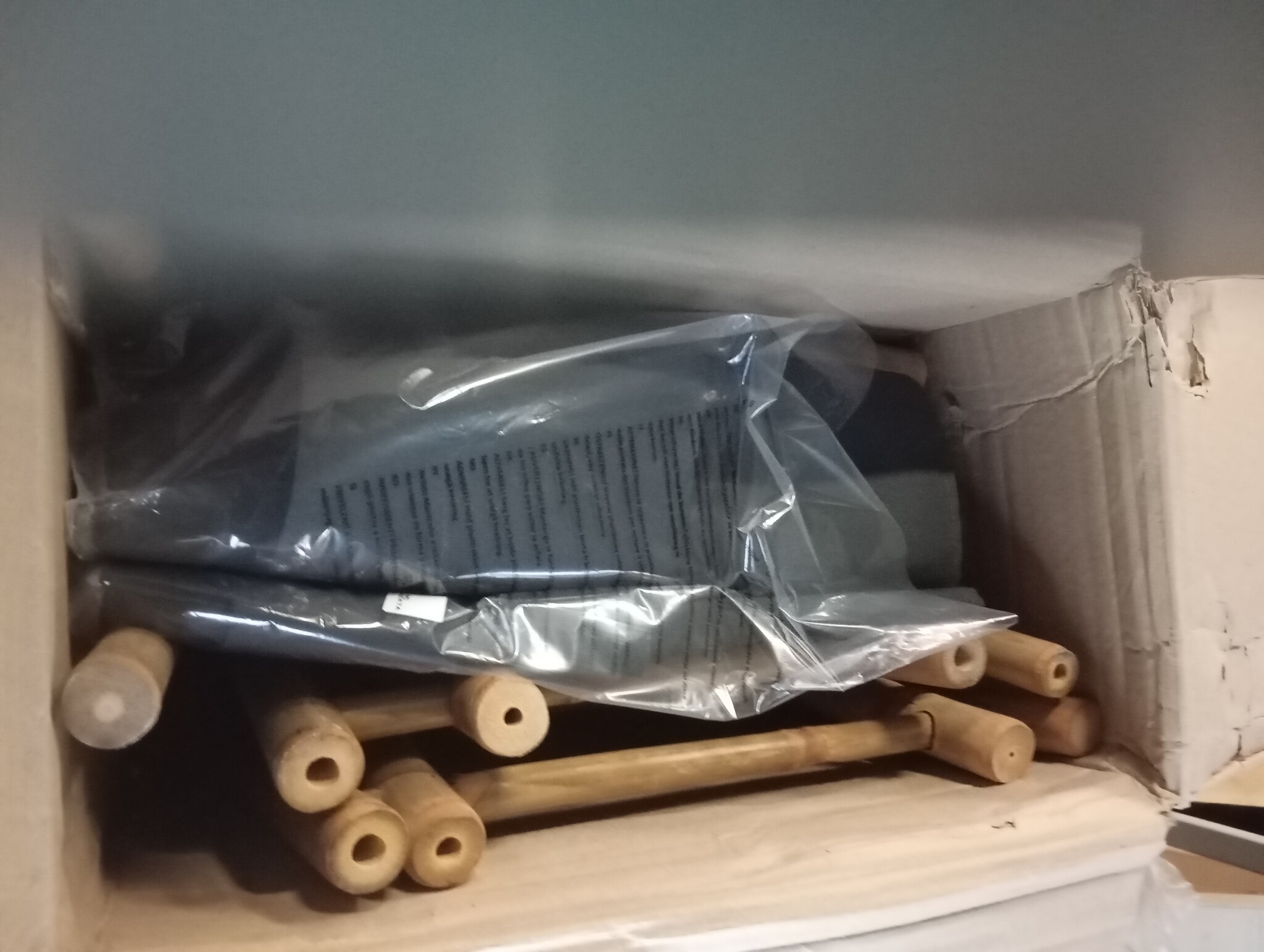 vidaXL Regisseursstoelen 2 st inklapbaar donkergrijs bamboe en stof