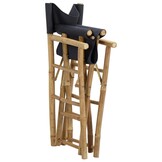vidaXL Regisseursstoelen 2 st inklapbaar donkergrijs bamboe en stof