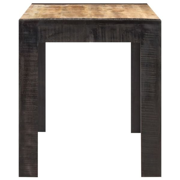 vidaXL Eettafel 140x70x76 cm massief ruw mangohout