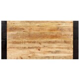 vidaXL Eettafel 140x70x76 cm massief ruw mangohout