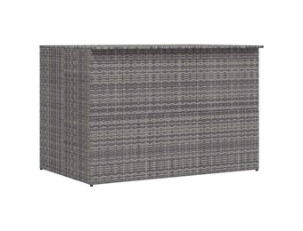 vidaXL Tuinbox 150x100x100 cm poly rattan grijs
