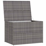 vidaXL Tuinbox 150x100x100 cm poly rattan grijs