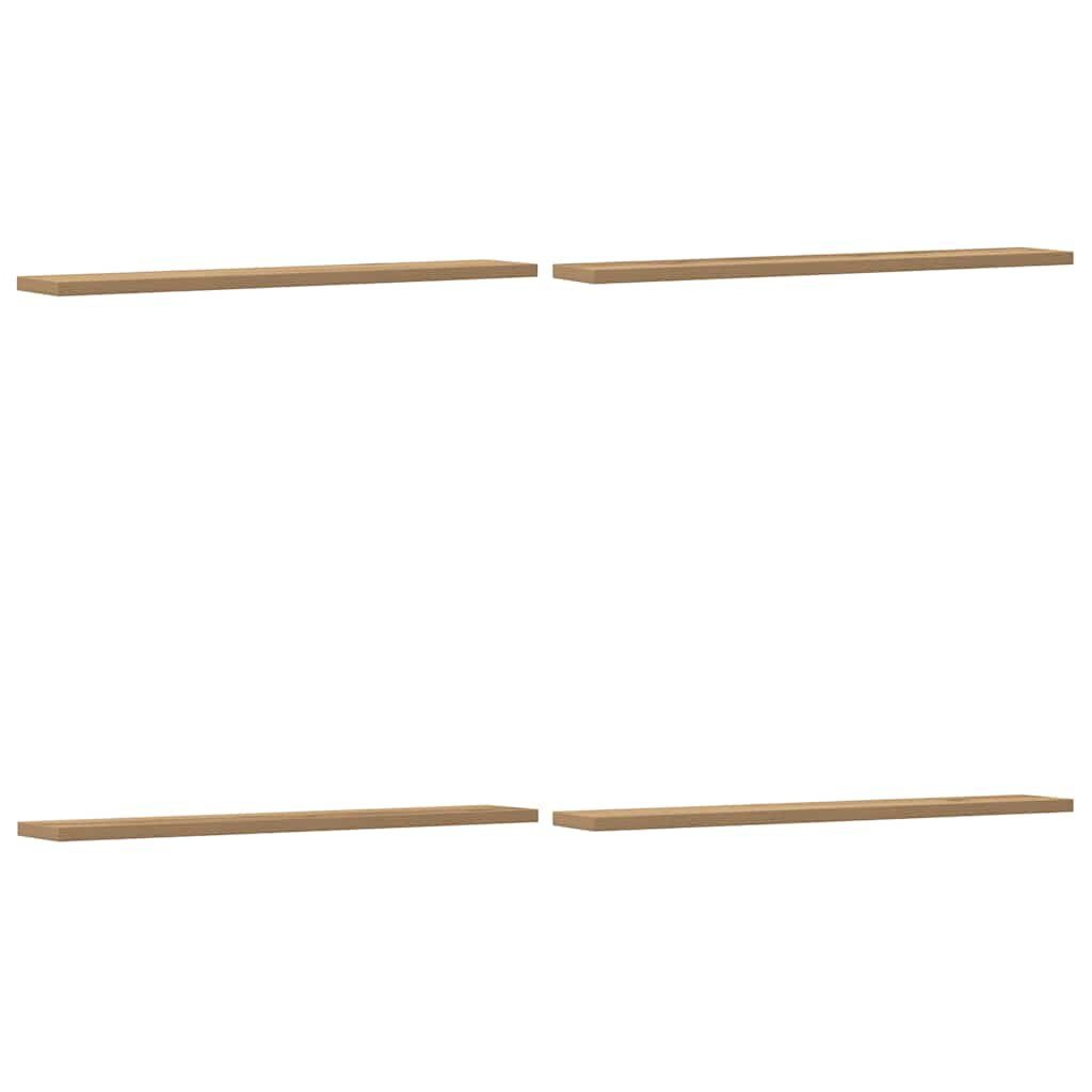 vidaXL Wandschappen 4 st 60x20x1,5 cm bewerkt hout artisanaal eiken